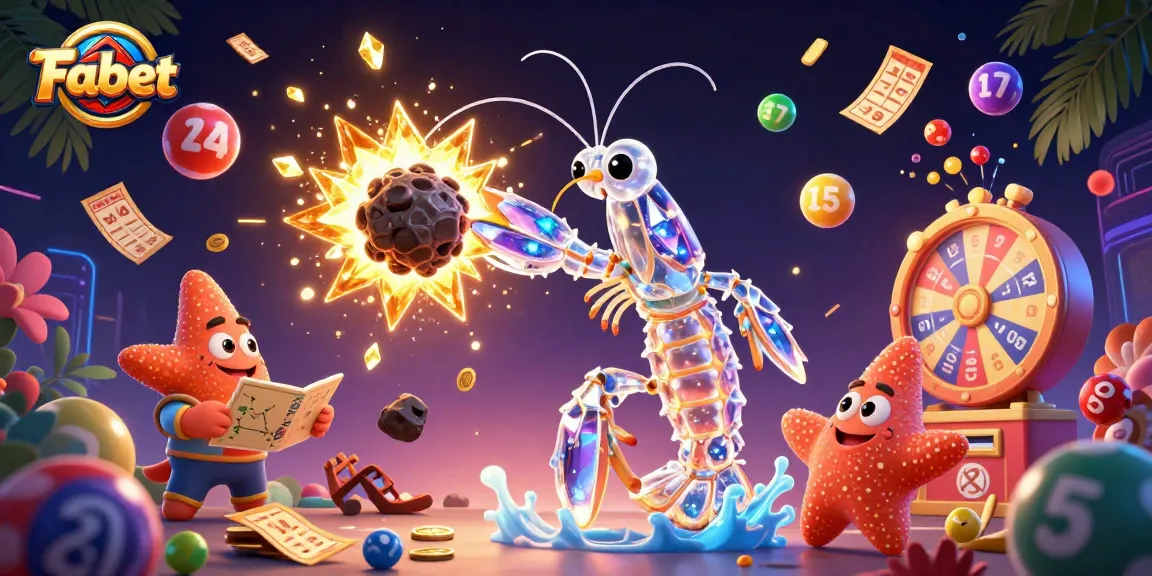 Fabet brings excitement with galactic samurai and victory-themed elements in vibrant 3D illustration.