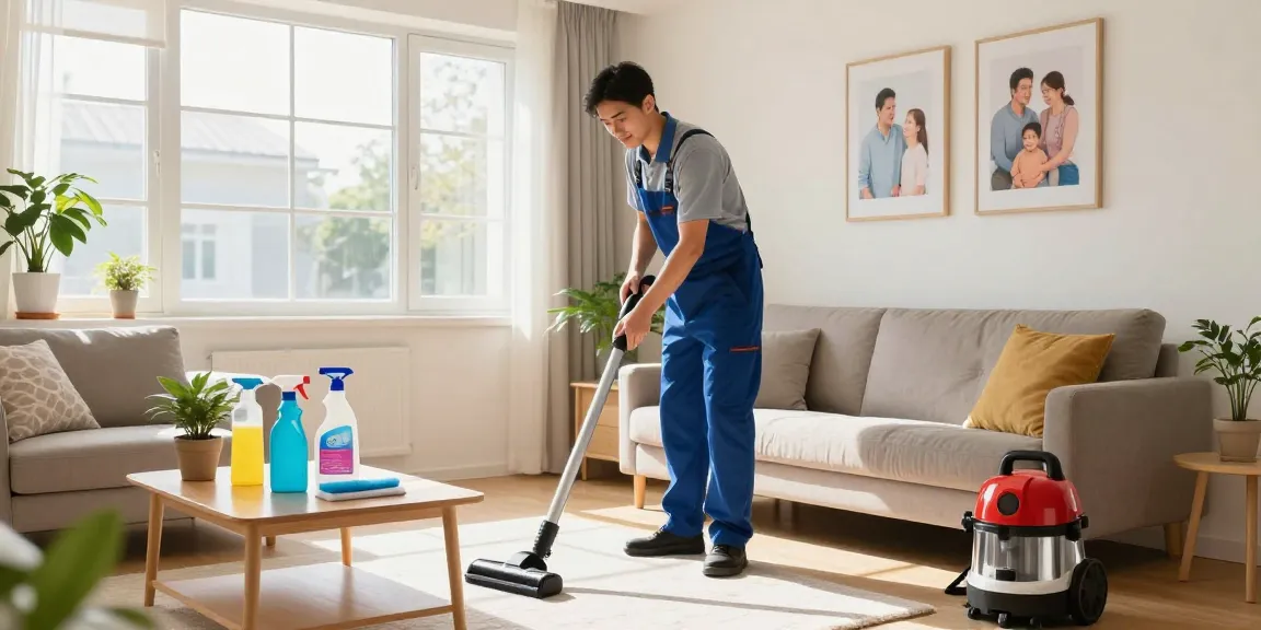 Professional cleaner enhancing domestic spaces in Bern with thorough unterhaltsreinigung bern services, ensuring fresh and inviting environments.