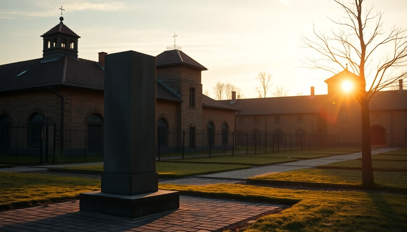 Besucher erkunden Auschwitz Krakau, während sie die historischen Stätten des Holocaust ehren.