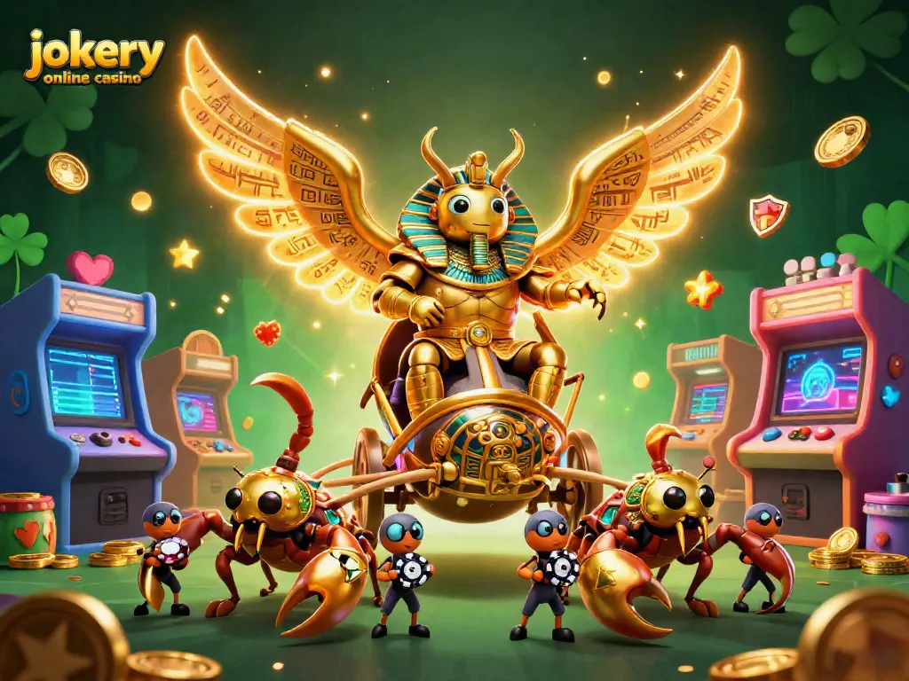 Experience gaming excitement at jokery online casino with vibrant characters and dynamic elements.