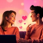 Engaging avatars in a lively ai sexting chat, showcasing connection and digital intimacy.