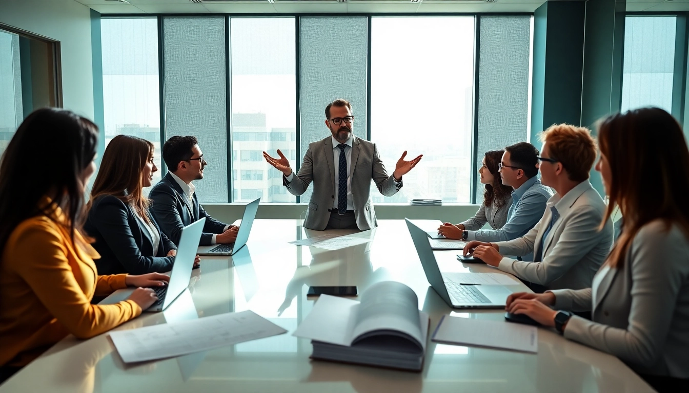 Headhunter Ingenieure beim Gespräch in modernem Büro mit Laptops und Architekturplänen.