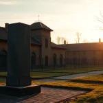 Besucher erkunden Auschwitz Krakau, während sie die historischen Stätten des Holocaust ehren.