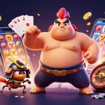 Experience thrilling gameplay at c168 with an action-packed 3D casino illustration featuring vibrant game elements.