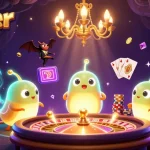 Experience zoccer's captivating gameplay as glowworms illuminate a vibrant cave casino.