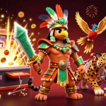 Dabet enhances gameplay with vibrant casino elements and animated slot machine in a colorful scene